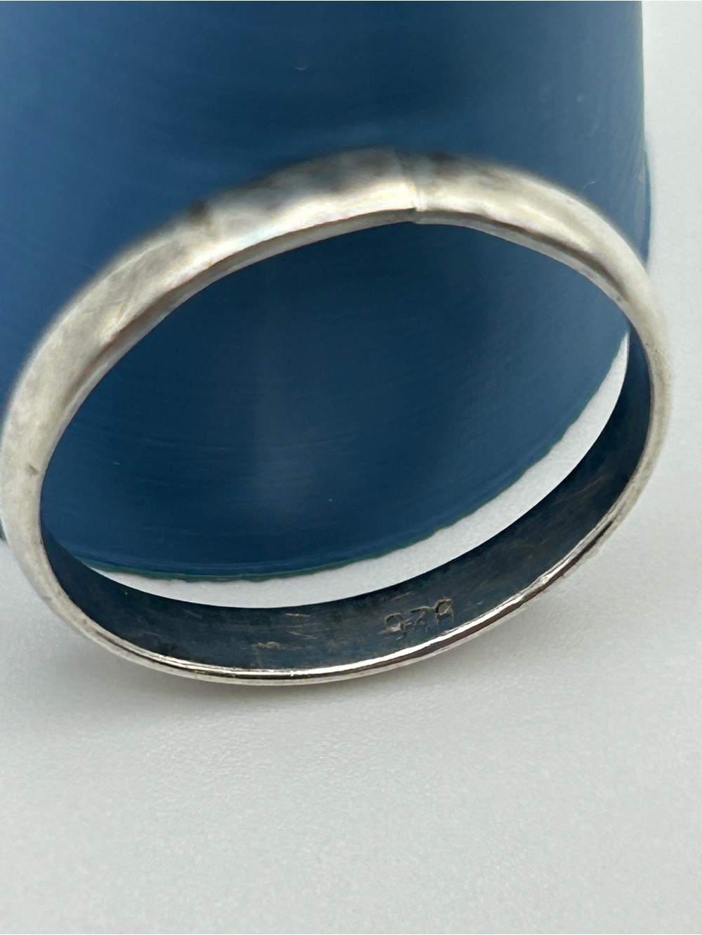 925 Sterling Silver Stackable Ring Size 7 Minimalist Band - Picture 3 of 5